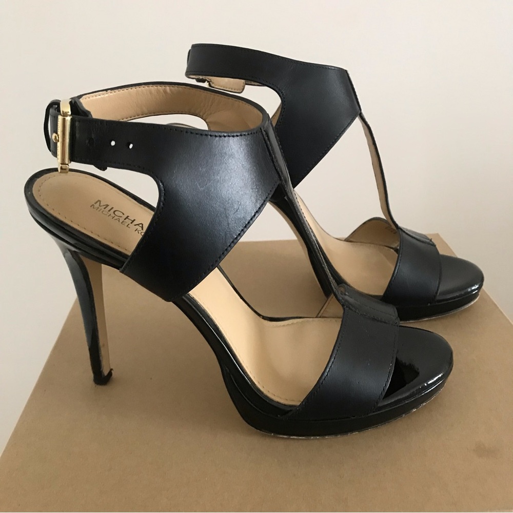 Michael Kors Leather Heeled Sandals